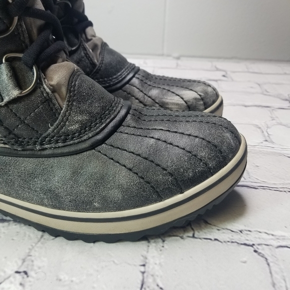 Sorel Tofini tall waterproof gray faux fur boots - Picture 5 of 15